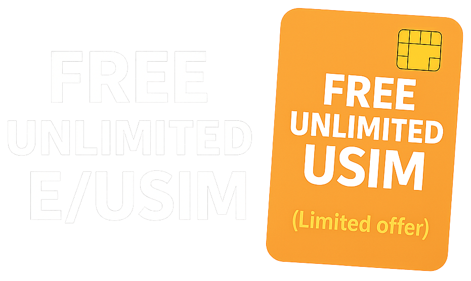 Free unlimited eSIM/USIM card promotion in Korea - NaviKorea