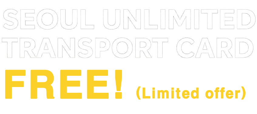 Free Seoul Metro and Bus Unlimited Transport Card — limited offer for airport pickup and SIM package customers
